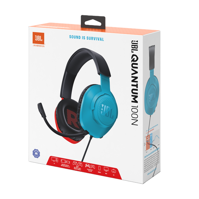 JBL Quantum 100N - Black - Wired over-ear gaming headset with detachable mic - Detailshot 15 image number null